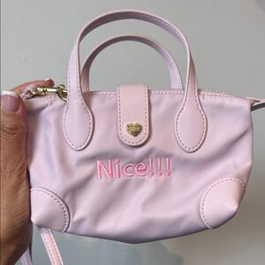 STONEY CLOVER LANE Pink 'Nice!!!' POUCHETTE CROSSBODY